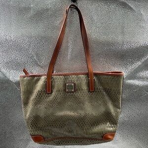 DOONEY & BOURKE Oliver Green Snake Skin Shoulder Bag